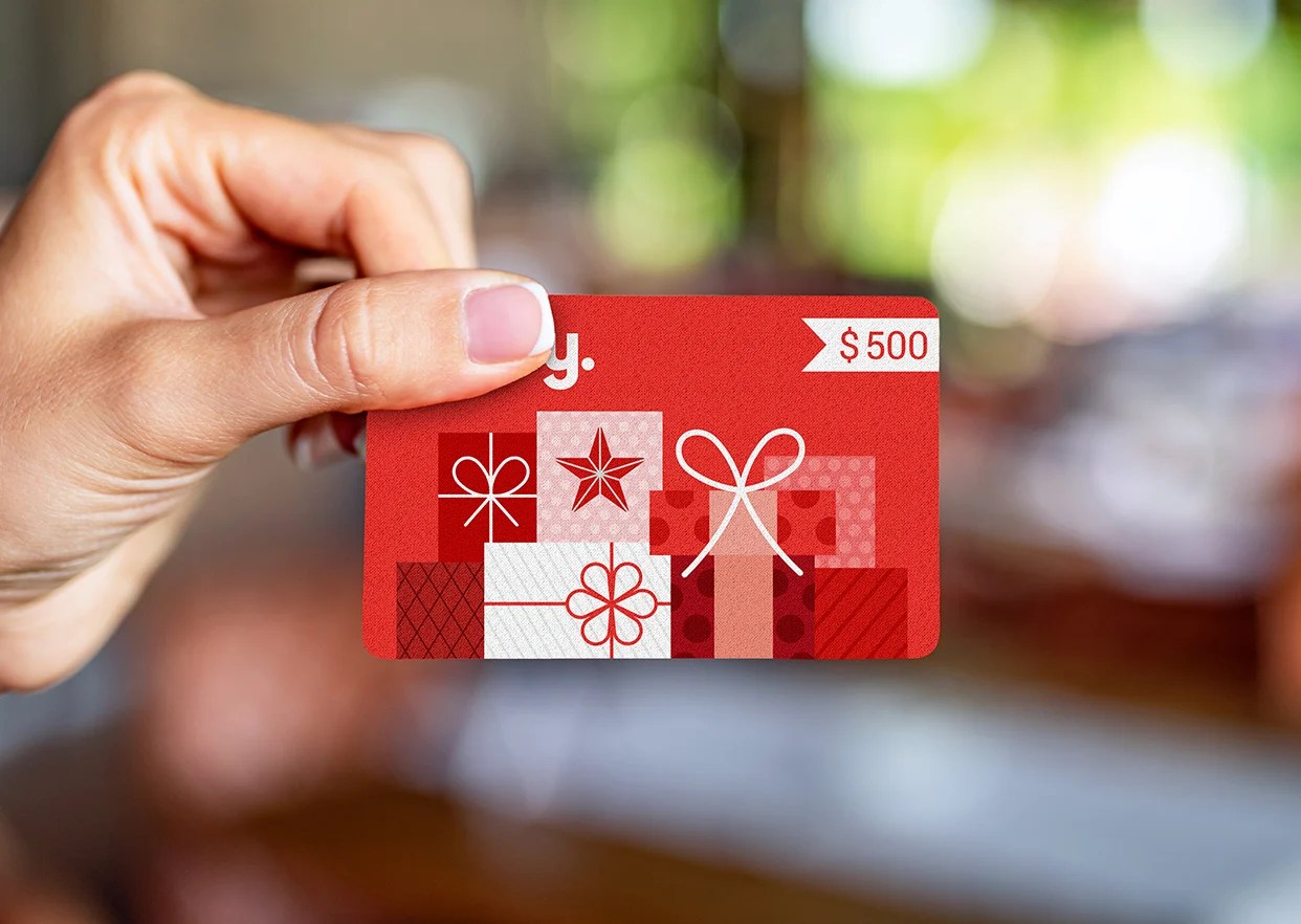 Sustainable gift cards made from paper replace PVC cards